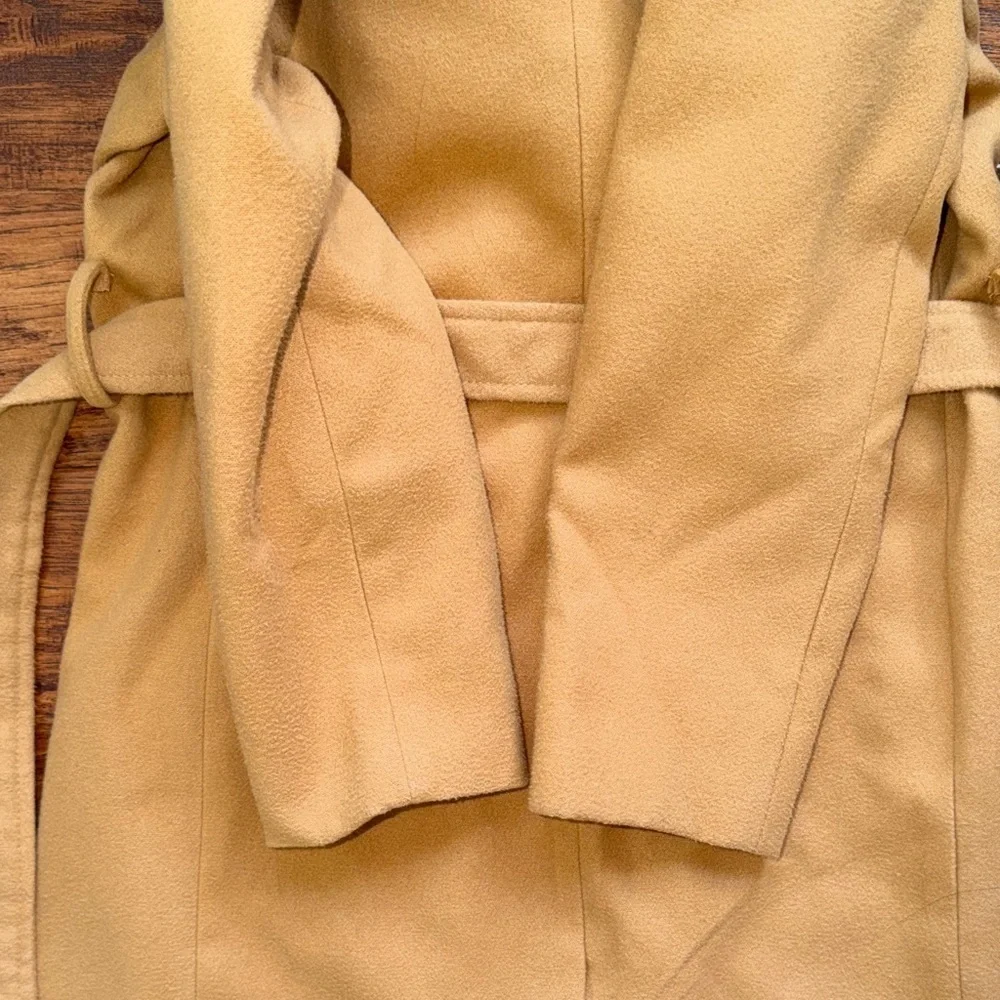 Ivy City Co Kids Sloane Camel Tan Peacoat with Removable Faux Fur Collar, 9/10